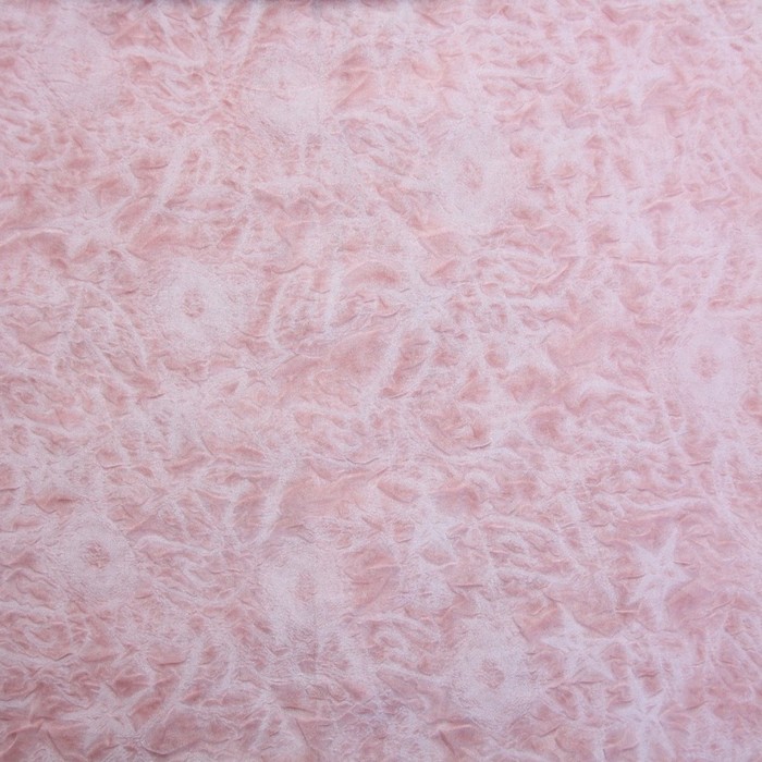 Ткань плательная, крэш гладкокрашеный, ширина 114 см, цвет светло-розовый 