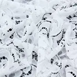 Полотно кружевное, стрейч, ширина 150 см, белый 