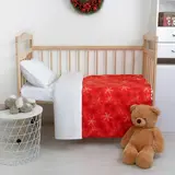 Плед "Экономь и Я" 75х100 см Снежинки красные  - фото 4