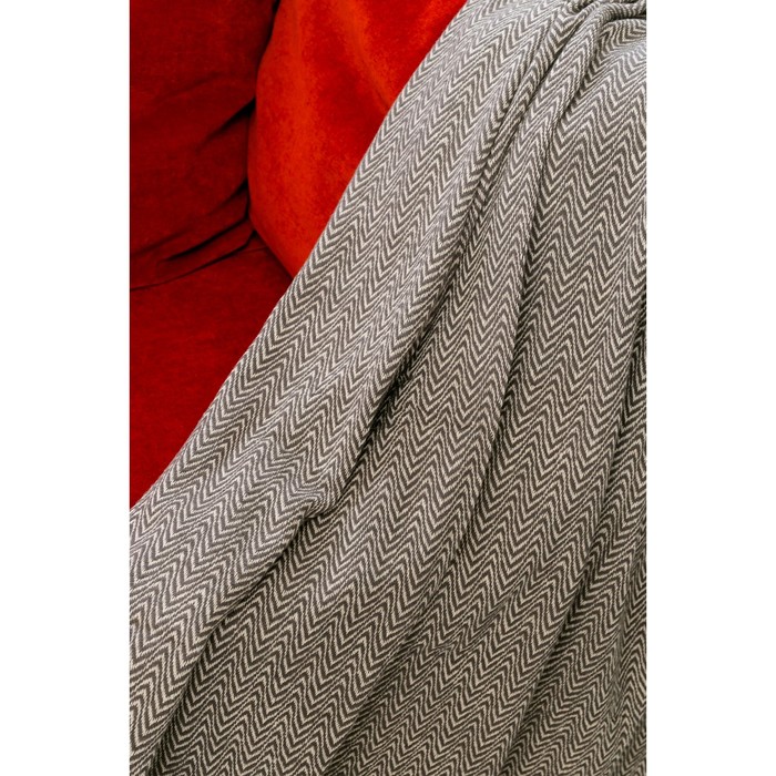 Плед «Этель Марвари», 125х150 ± 5 см, цвет серый. 