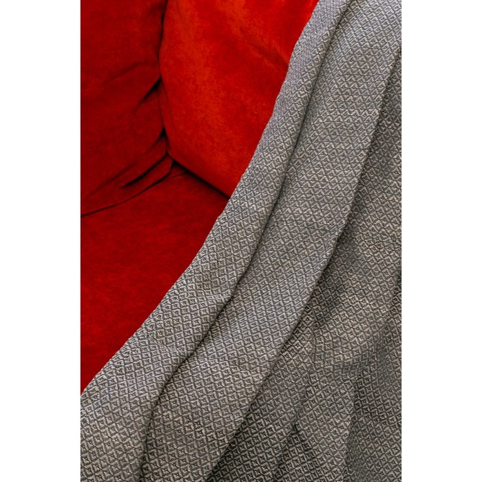 Плед «Этель: Джуги», 125 × 150 (±5) см, цвет серый 