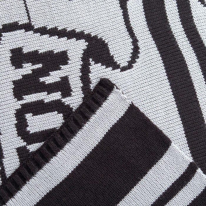 Вязаный плед "Этель" Football, размер 110х140 см, цвет серый 