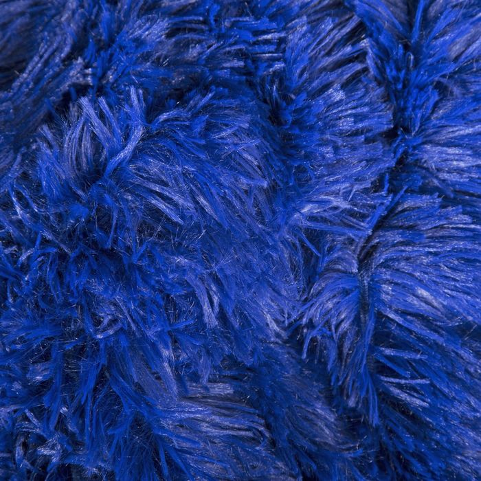 Плед мех "Шиншилла" двухсторонний, 240х220 см, синий 