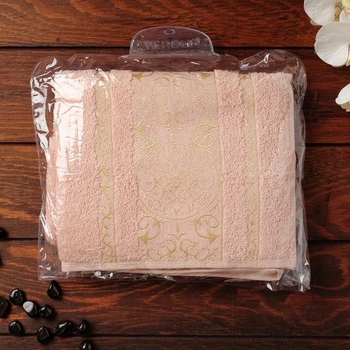 Полотенце махровое Sirma, 50х90 см, цвет светло-цвет розовый. 
