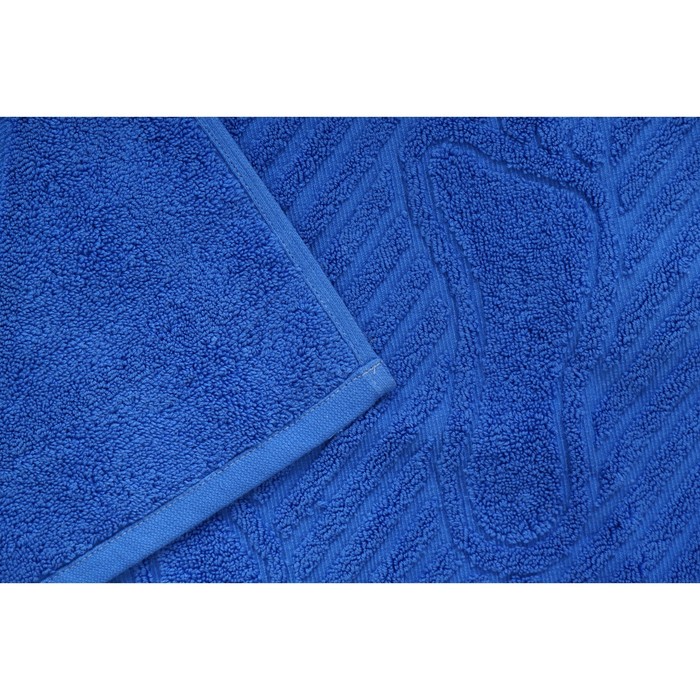Полотенце для ног 50х70 см, классический синий, 700 гр/м2 