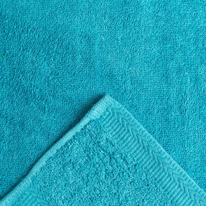 Полотенце махровое  "Якорь" 50х90 см, хлопок 100%, голубой, 480 г/м2 