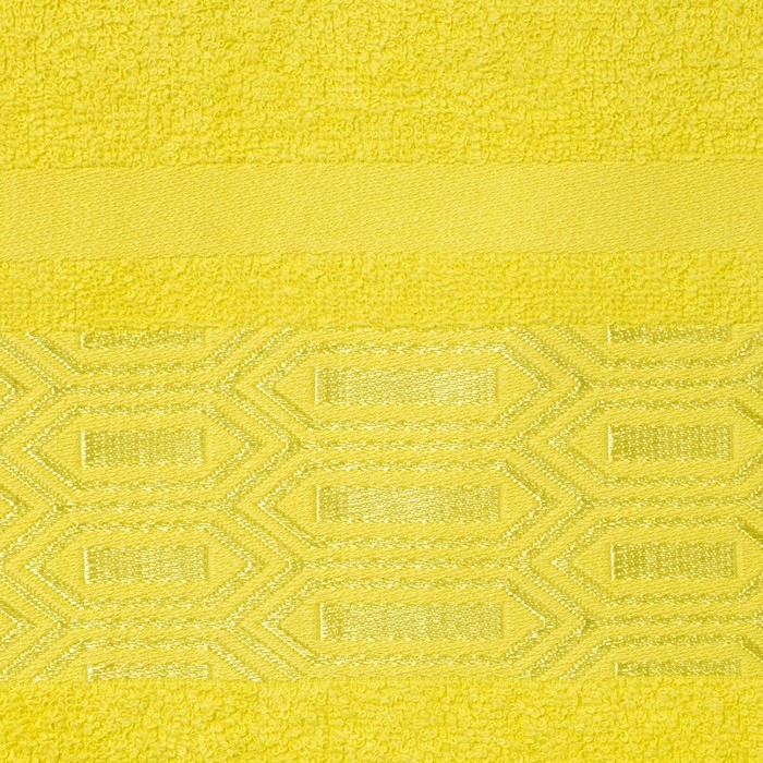 Полотенце махровое "Premier" 50х90 см, лимонный, 380 гр/м2, 100% хлопок 