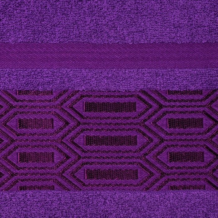Полотенце махровое "Premier" 50х90 см,фиолетовый, 380 гр/м2, 100% хлопок 