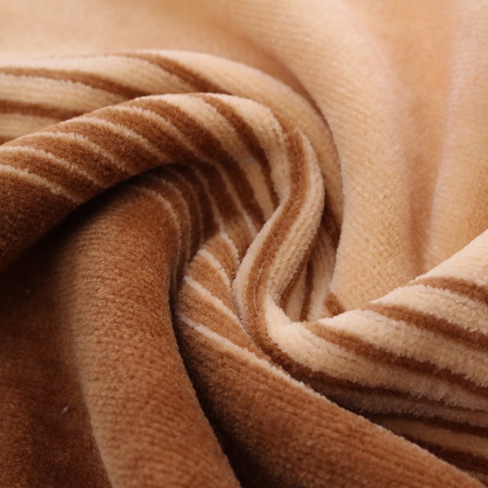 Полотенце махровое «Мужская полоса», 50х90 см, коричневое, хлопок 