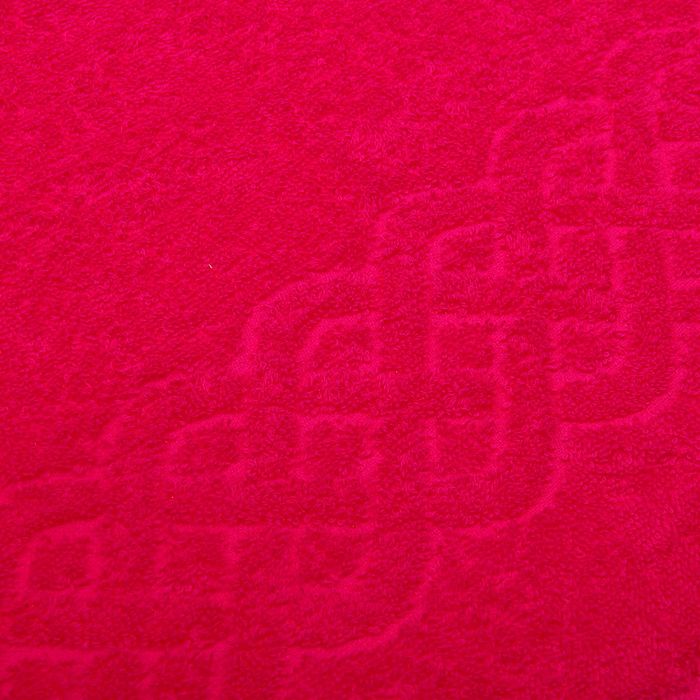 Полотенце махровое жаккард банное Plait, размер 70х130 см, 350 г/м2, цвет красный 