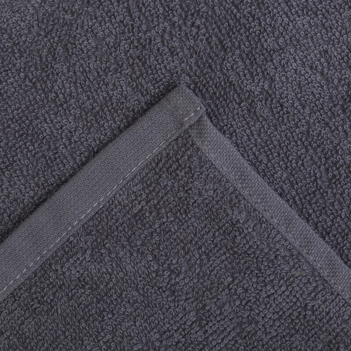 Полотенце махровое "Экономь и Я" 70х130 см, серый 100% хлопок, 340 г/м² 