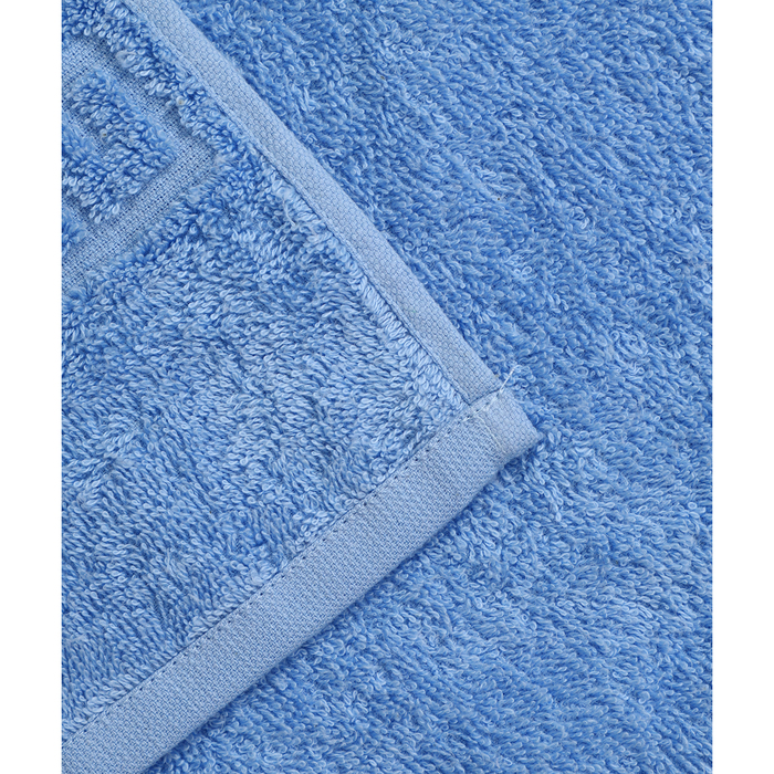 Полотенце махровое, 70х140 см, цвет голубой 