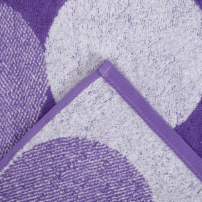 Полотенце махровое "Этель" Конфетти, цвет ультрафиолет, 70х130 см, 100% хл, 420 г/м² 