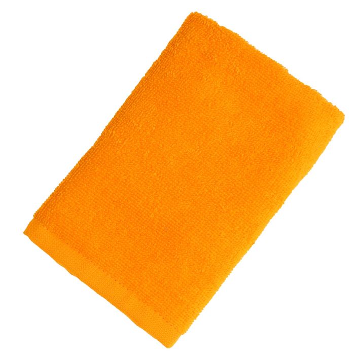Полотенце махровое "Экономь и Я" 30х30 см оранжевый, 100% хлопок, 340 г/м2 