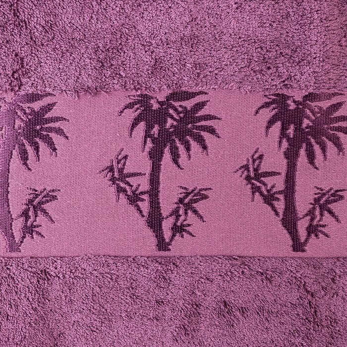 Комплект махровых полотенец в коробке Fiesta Bamboo, 50х90 см 2 шт, фиолетовый, бамбук 