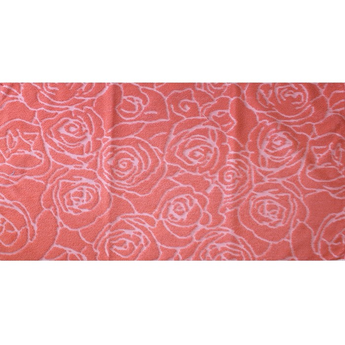 Полотенце махровое Privilea «Роза», 70х140 см, коралловый 