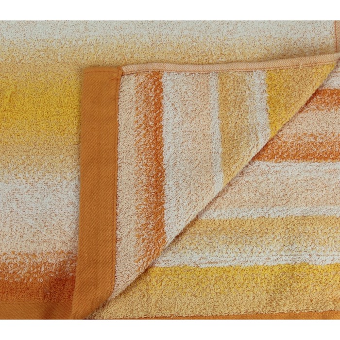 Набор полотенец Эсприт 2шт, 68х137 см, 31х70 см, оранжевый, 400гр/м2 