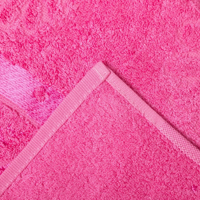 Набор махровых полотенец "Florans" 50х90 см, 70х130 см, 450 г/м2, бамбук 100 %, розовый 