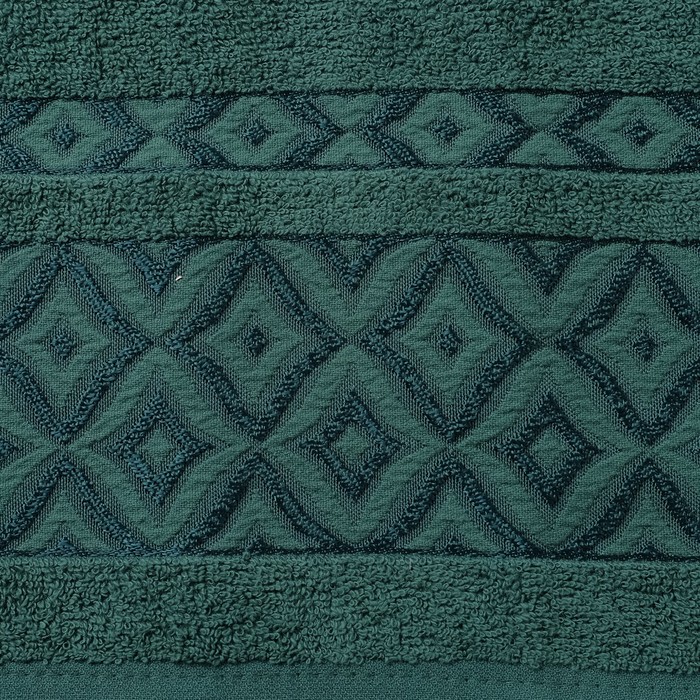 Набор махровых полотенец Prizma, 50х90 см - 2 шт, 70х140 -1 шт, цвет т.зелёный. 