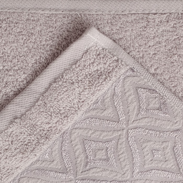 Набор махровых полотенец Prizma, 50х90 см - 2 шт, 70х140 -1 шт, цвет серый. 