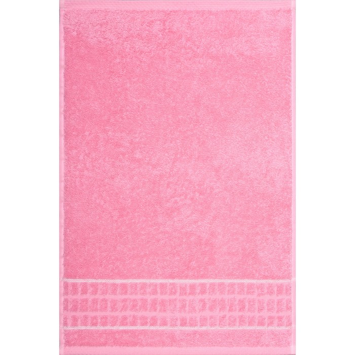 Полотенце махровое Megapolis 40х60 см, 14-1911 розовый, хлопок 100% 415 гр/м2 