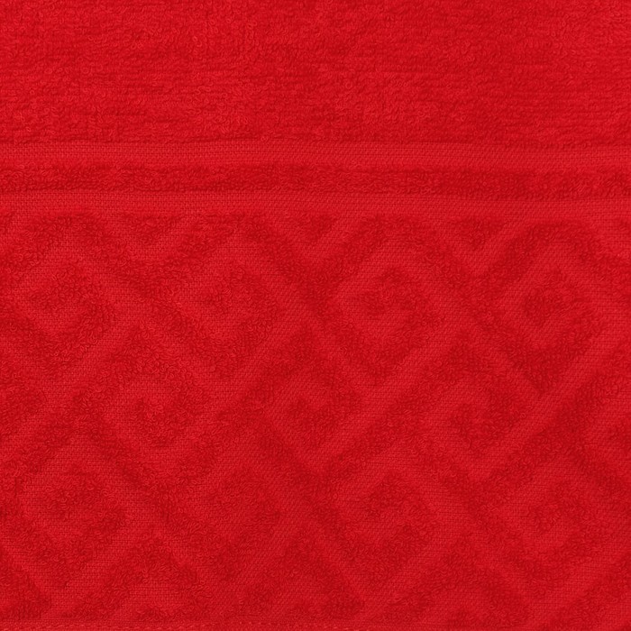 Полотенце махровое Олимп ПД-2601-03085, 50х90, цв. 28, красный, хл. 100%, 305 гр/м 