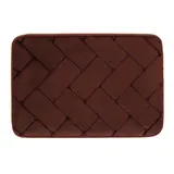 Коврик для ванной "Кирпичики", цвет темно-коричневый  - фото 2