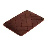 Коврик для ванной "Кирпичики", цвет темно-коричневый  - фото 3