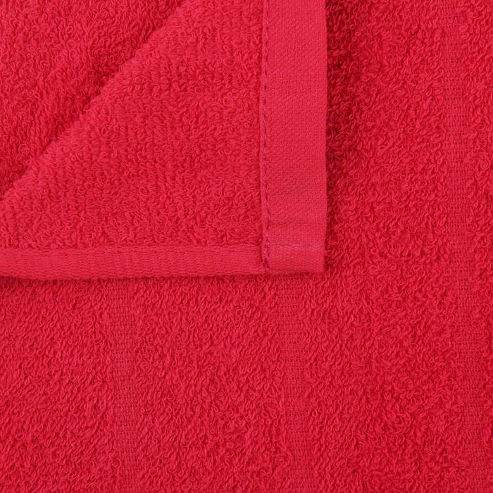 Полотенце махровое жаккардовое 47×90 см хлопок 280 г/м2 Красный 