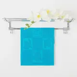 Полотенце махровое Privilea Модерн 50х30 см, бирюзовый, 100% хлопок 