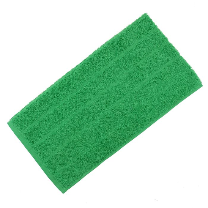 Полотенце махровое, цвет зелёный, размер 40х70 см, хлопок 280 г/м2 