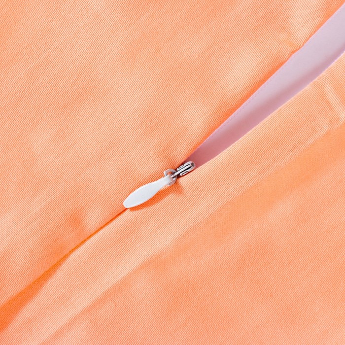 Пододеяльник «Этель» 145×210 см, цвет персиковый, 100% хлопок, мако-сатин, 125 г/м² 