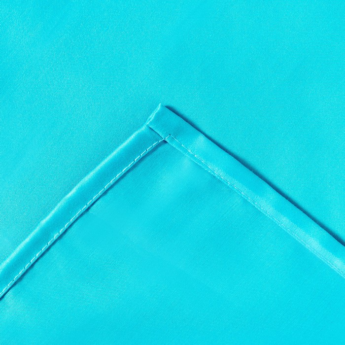 Простыня «Этель» 215×240 см, цвет голубой, 100% хлопок, мако-сатин, 125 г/м² 