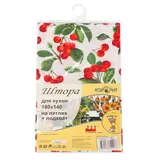 Штора для кухни с подхватом 180х140 см "Вишня"  - фото 3