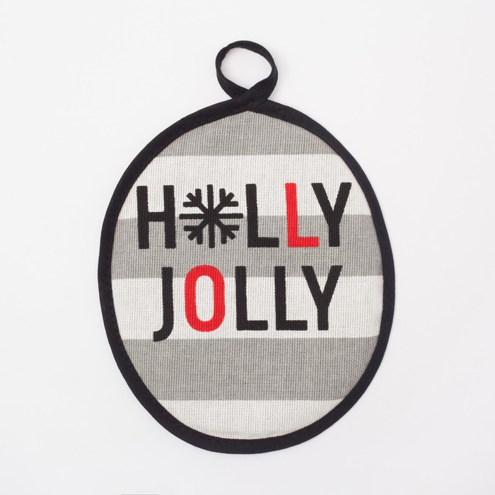Набор прихваток "Holly Jolly" 17х17см-2шт, 100% хл 160 г/м2, рогожка 