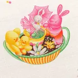 Скатерть пасхальная "Пасхальный кролик" 75 х 75 см 