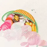 Скатерть пасхальная "Пасхальный кролик" 75 х 75 см  - фото 2