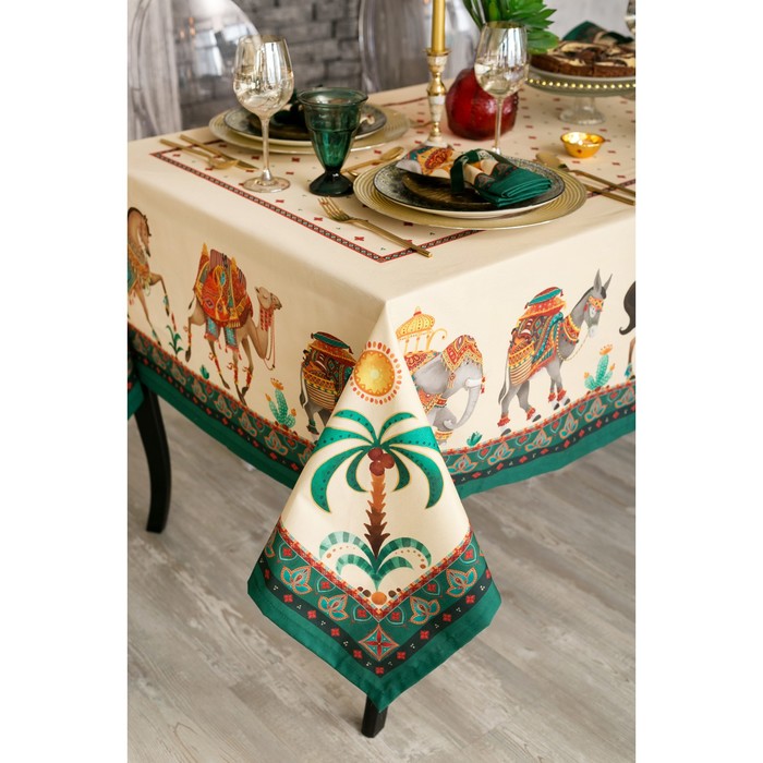 Набор столовый "Этель" Нью-Дели, скатерть 110х150 см, салф. 40х40 см-4шт, 100% хл 