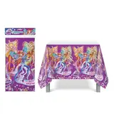 Скатерть "С днем рождения", феи ВИНКС, 180*130см 