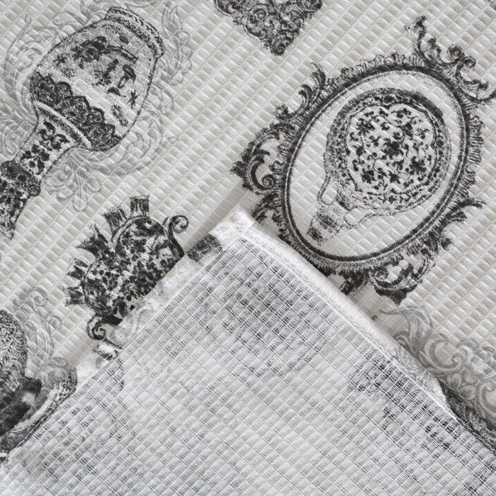 Скатерть "Доляна" Диковинная утварь, размер 145 х 144 см, вафельное полотно 