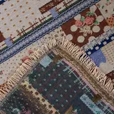 Скатерть из гобелена "Этель" Пэчворк с бахромой, 140х160 ± 2 см  - фото 2