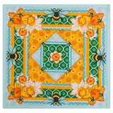 Салфетка "Доляна" Нарциссы (вид 2), 30х30 см, рогожка 162 г/м2  - фото 2