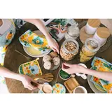 Салфетка "Доляна" Нарциссы (вид 2), 30х30 см, рогожка 162 г/м2  - фото 4