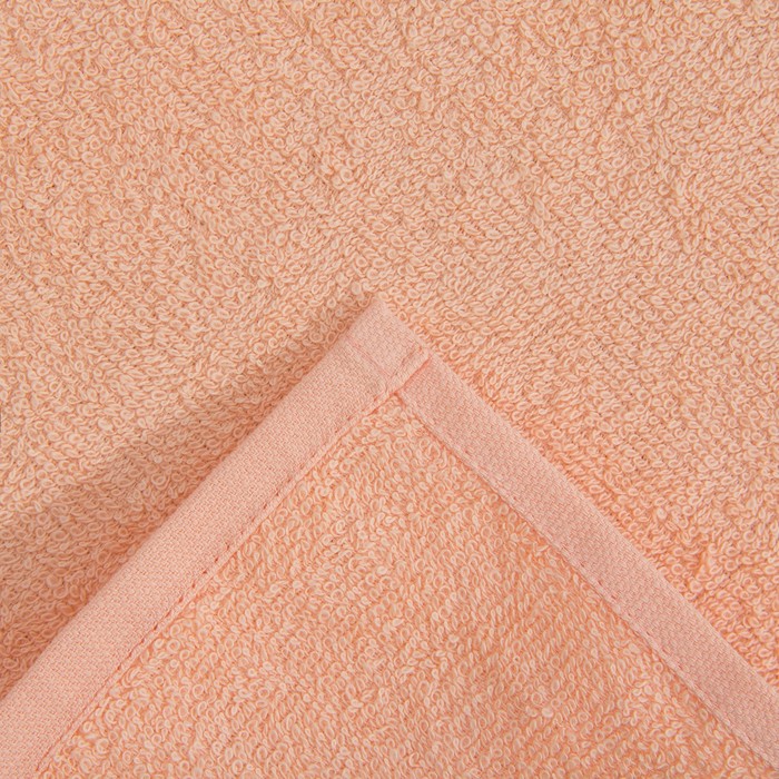 Салфетка махровая, 30х30 см, цвет персик 
