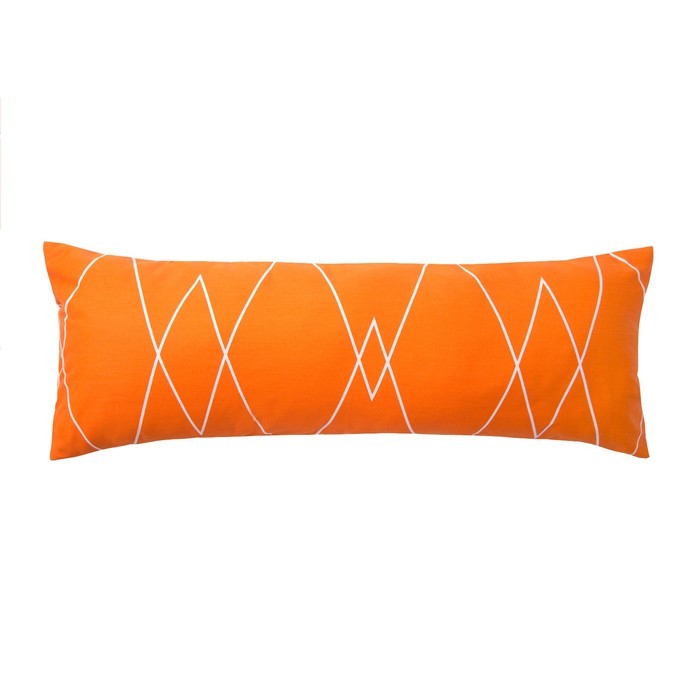 Подушка декоративная Этель «Апельсин» 30×80 ± 3 см, цвет оранжевый, сатин, 100% хлопок 