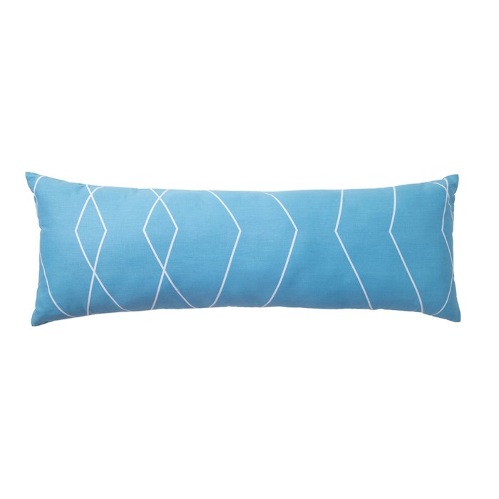 Подушка декоративная Этель «Квандонг» 30×80 ± 3 см, цвет голубой, сатин, 100% хлопок 