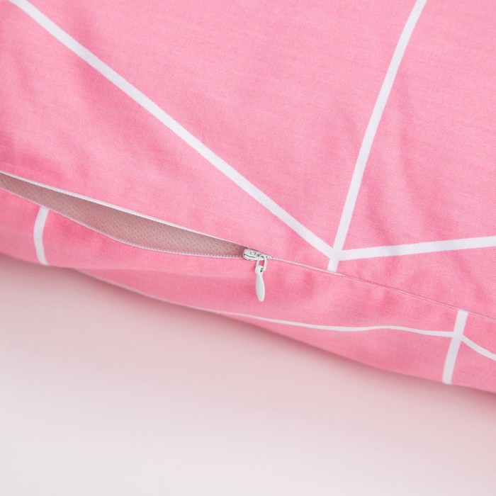Подушка декоративная Этель «Личи» 30×80 ± 3 см, цвет розовый, сатин, 100% хлопок 