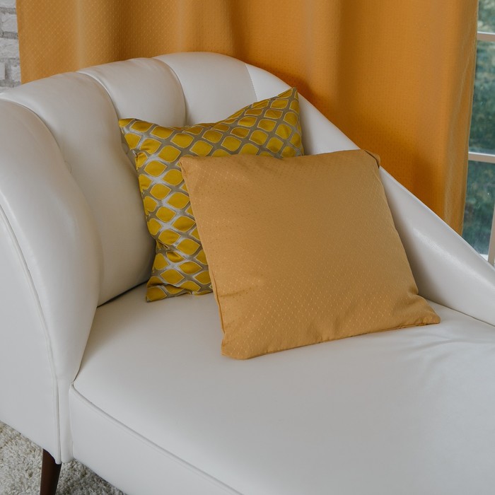 Декоративная подушка "Этель" 40х40 см, Английский стиль, цвет тёмно-бежевый,100% п/э 