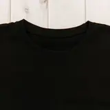 Футболка однотонная мужская цвет чёрный, р-р 52  - фото 3