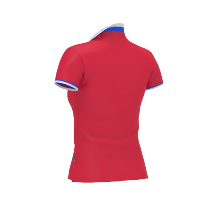 Рубашка-поло женская PiterBest, размер 42, цвет красный 200 г/м 